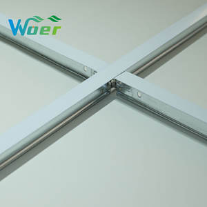 Fabricant Vente <span class=keywords><strong>de</strong></span> gros Tête en alliage Grille en T plate pour plafond Grille en T système <span class=keywords><strong>de</strong></span> té principal Grille en T pour plafond galvanisé suspendu - Product Image 1