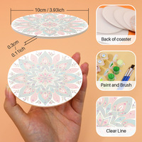 Kit de peinture par numéros M-219 Animal PVC Coaster DIY – Création artistique pour la décoration intérieure