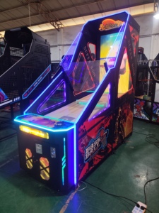 Máquina de Baloncesto Arcade Operada con Monedas, con Luces LED, Construcción de Acrílico y Metal, Juego para Fiestas y Deportes - Product Image 5