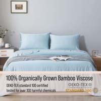 Ensemble de draps pleine grandeur 100% Queen-drap-housse respirant et rafraîchissant en bambou double taille Xl