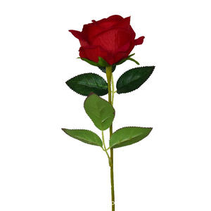 ดอกไม้ประดิษฐ์กำมะหยี่สัมผัสจริงหรูหราสีแดงกุหลาบสีม่วง DIY <span class=keywords><strong>ช่อ</strong></span>ดอกไม้งานแต่งงานของตกแต่งบ้านคริสมาสต์ขายส่ง - Product Image 5