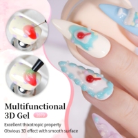Gel de Escultura 3D Hema Free para Uñas, Gel Adhesivo para Dibujar, Dar Forma, Moldear y Decorar, para Frotar Polvo Cromado, Suministros de Salón, DIY
