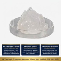 Graisse silicone transparente de qualité alimentaire NSF H1, imperméable, pour emballage alimentaire, déposeur de bonbons, remplisseur de saucisses, fabrication OEM sur mesure