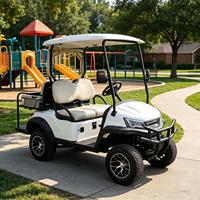 Voiturette de golf électrique 72V 4 places 5kW, couleur de carrosserie personnalisable, rangement supplémentaire, certifiée DOT pour les quartiers américains