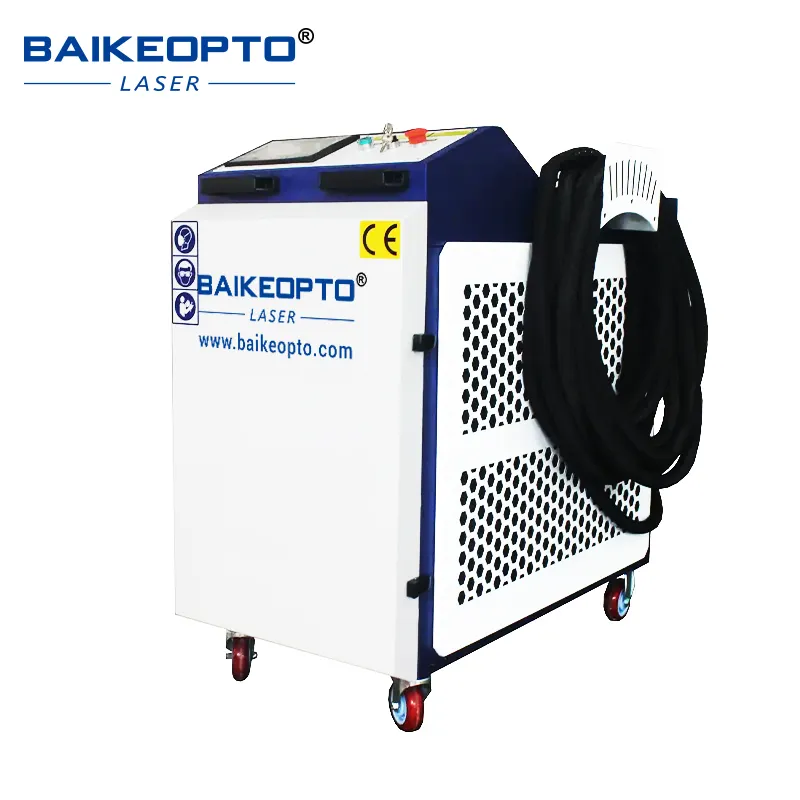 110V/220V Industrial Continuous Reci Fiber Laser Cleaning Machine for Oxide Smeary Oil Stain Residue Rust Removing