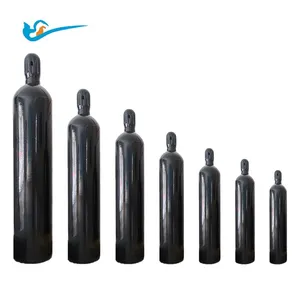 Cilindro de gás de aço sem costura, 0.8l1l 10 l 12l 15l cilindro pequeno de gás de oxigênio para uso médico