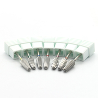 Fresas de carburo de 2.35mm multi-grano para uñas, para pulir puntas de uñas acrílicas, limpiar cutículas, eliminar gel, desobstruir y para nail art, fresas de diamante