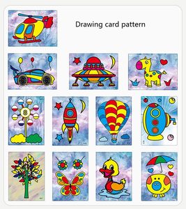 Début éducatif bricolage <span class=keywords><strong>sable</strong></span> peinture cartes Art enfants coloriage bricolage papier artisanat Kit avec 12 bouteilles <span class=keywords><strong>sable</strong></span> coloré pour les enfants - Product Image 6