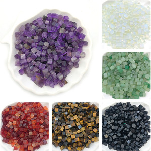 Améthyste Aventurine Lapis Lazuli <span class=keywords><strong>Quartz</strong></span> Tumbled Stones Poli Square Rolling Stone Jewelry Making Findings - Product Image 3