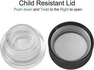 Frasco de Vidro Hermético Personalizado Archibald, Frascos Myron à Prova de Crianças UV Pretos, Frasco Redondo de Vidro para Concentrados de 5 ml - Product Image 4