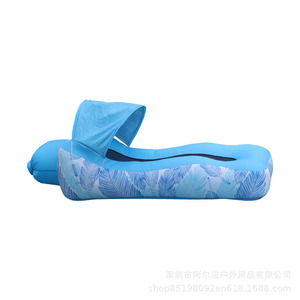 Sillón Inflable al por Mayor con Toldo Desmontable, Sofá <span class=keywords><strong>Cama</strong></span> de Aire Portátil Impermeable para Playa, Camping y Jardín - Product Image 3