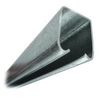 Rail de rideau en acier robuste de 40 mm, guide droit, tige de guidage