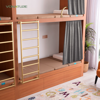 Matelas pliants orthopédiques modernes Vonature avec coussinets rafraîchissants, ignifuges, respirants, lavables et recyclables pour dortoirs (OEM/ODM)