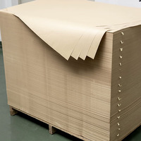 Rouleau de papier kraft brun jumbo de 50g, 60g, 70g, 80g, 120g, feuilles de carton épaisses, recyclables, compatibles avec l'impression offset/numérique, duplex