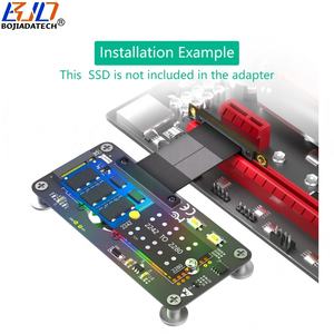 Pci-e 3.0 PCIe 4X a NGFF <span class=keywords><strong>M</strong></span>.<span class=keywords><strong>2</strong></span> chiave-<span class=keywords><strong>M</strong></span> 2230 2242 2260 2280 NVME SSD adattatore cavo 50MM con ventola di raffreddamento in magazzino - Product Image 4