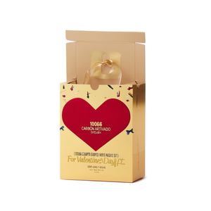 10066 Sacchetto Regalo a Forma di Cuore con Stampa Dorata, Misura Media, per Regali di San Valentino - Product Image 2