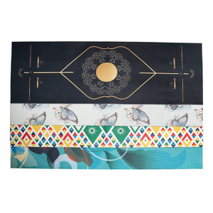 Vente en gros de tapis de yoga personnalisés en PVC imprimé anti-marque privée pour hommes et femmes, 6 mm, GLPVYM0020 - Product Image 5