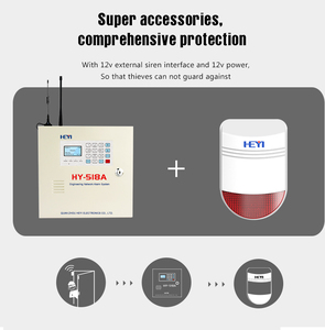 2024 hy518c công nghiệp hệ thống an ninh Chất lượng cao 16 có dây <span class=keywords><strong>32</strong></span> vùng không dây được xây dựng trong còi báo động ABS vật liệu nhựa PSTN GSM - Product Image 3
