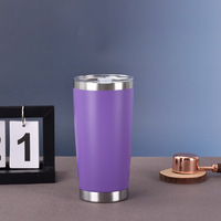 Meilleure vente : Tasse de voyage cylindrique intelligente en acier inoxydable 304 à double paroi, 20 oz, avec affichage de température, design moderne, idéale comme cadeau d'affaires