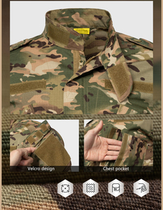 Camouflage Tactical Uniform <strong>Set</strong> with TC65/35 Ripstop Fabric for Hiking, Training, Outdoor Sports and Work - Product Image 3
