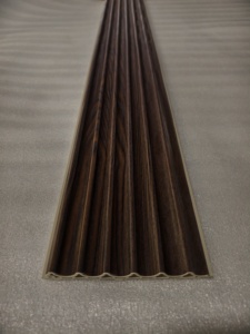 Panneau mural intérieur en PVC, revêtement WPC cannelé, panneau composite en plastique cannelé, panneau <span class=keywords><strong>Mentel</strong></span> - Product Image 1