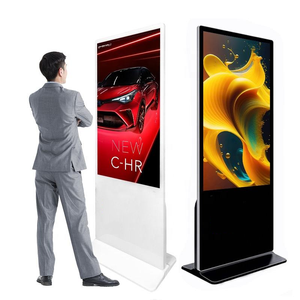 ZGS 85/75 Inch Indoor Vertical Floor Stand Full Totem 4K LCD Advertising Player <b>Poster</b> Screen Digital Signage for Shopping Mall - Product Image 1