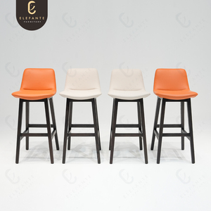 <span class=keywords><strong>Bar</strong></span> Lounge Asientos Sillas de <span class=keywords><strong>Bar</strong></span> de madera y salón <span class=keywords><strong>Silla</strong></span> de altura de barra apilable <span class=keywords><strong>blanca</strong></span> con respaldo - Product Image 1