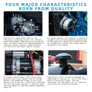 הטוב ביותר ריקרדו 50/60hz 20-50kw 25kva-62.5kva סופר שקט גנרטור דיזל שלב חד פאזי שלושה שלבים - Product Image 4