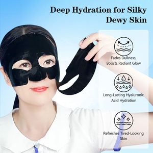 Mascarilla Facial de Hidrogel de Colágeno y Glutatión Negro Cristalizado de Marca Privada OEM, Mascarilla Purificante y Minimizadora de Poros para Manos, Rostro y Nariz - Product Image 3