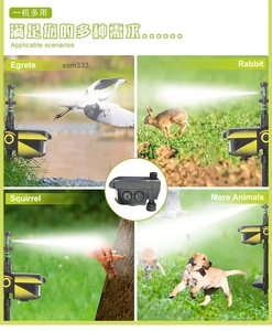 Ahuyentador de Animales <span class=keywords><strong>Solar</strong></span>, Moderno y Atractivo, Herramienta de Jardín con <span class=keywords><strong>Aspersor</strong></span> - Product Image 6