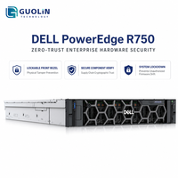 Server Enterprise Dell PowerEdge R750 2U Baru, Dual Intel Xeon Scalable Generasi ke-3 Gold Platinum, 2x 300W GPU, Server Komputasi AI