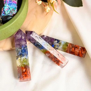 Decorazioni in Resina con <span class=keywords><strong>Ametista</strong></span> Naturale <span class=keywords><strong>e</strong></span> <span class=keywords><strong>Occhio</strong></span> <span class=keywords><strong>di</strong></span> <span class=keywords><strong>Tigre</strong></span>, Prismi Esagonali, Pietre Frantumate per Casa <span class=keywords><strong>e</strong></span> Ufficio - Product Image 2