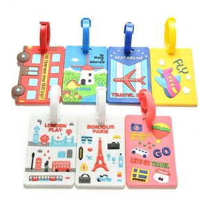 Étiquette de bagage promotionnelle QM en gros, souvenir personnalisé en caoutchouc souple PVC, étiquette de bagage de voyage avec logo personnalisé - Product Image 1