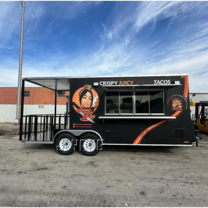 12英尺全餐饮设备食品卡车热狗食品推车美国定制食品拖车，带全餐厅厨房设备 - Product Image 1