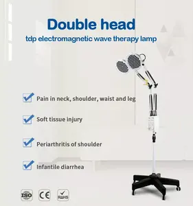 Сертификация CE, медицинская физиотерапия, акупунктура, двойная лампа для термообработки головы, инфракрасная терапия, Лампа TDP