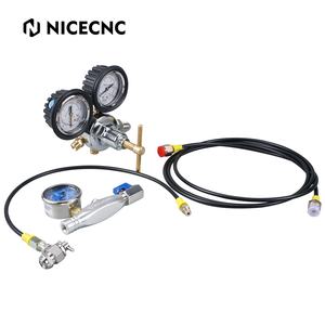 NICECNC Nitrogen Shock Fill Tool Kit With <strong>600</strong> PSI Nitrogen Regulator BS No 3 5/8" BSP RH INT for Yamaha <strong>KTM</strong> Honda ATV UTV - Product Image 1