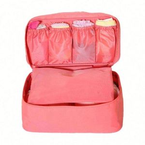 Bolsa Organizadora de Viaje Económica para Ropa Interior, Bolsa de Almacenamiento de Sujetadores Impermeable de Nailon - Product Image 1