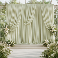 Rideau de plafond plissé en soie de lait avec panneaux pour mariage, toile de fond pour scène de fête, décoration d'événements, tissu polyester, vente en gros