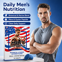 Complément Alimentaire Herbal pour Hommes : Comprimés Quotidiens de Maca, Ginseng et Cordyceps – Mélange Botanique en Forme de Bonbons