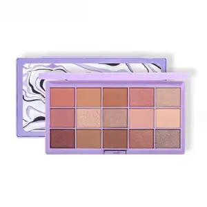 Paleta de sombras para maquiagem feminina Sombra multicromática à prova d'água Paleta de sombras personalizadas de longa duração