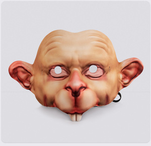 Nouvel Arrivage HLC – Masque d'animal demi-visage pour <span class=keywords><strong>Halloween</strong></span>, masque de rat effrayant, masque de souris pour fête costumée hantée, accessoires de cosplay - Product Image 5