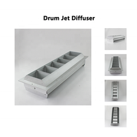 Diffuseur d'air directionnel rectangulaire en aluminium pour ventilation CVC moderne - Durable et réglable