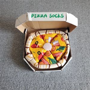 Ensemble de chaussettes en coton personnalisé personnalisé <span class=keywords><strong>Pizza</strong></span> Hamburg Sushi Harajuku motif jetable décontracté pour la boîte-cadeau d'automne incluse - Product Image 5