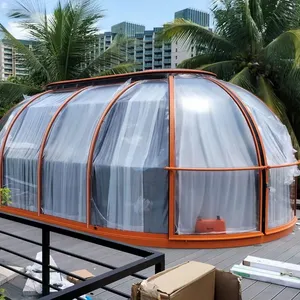 PRIMA Hot Selling New Design Hotel PC Crystal Bubble Dome House For Resort