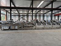 Nieuwe automatische fruit- en groentereinigingsmachinelijn, industriële belwasmachine voor groenteverwerkingsbedrijven met motor
