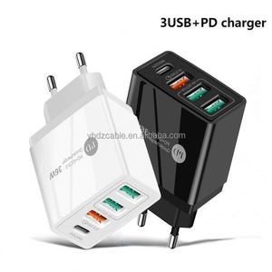 PD+3USB QC3.0 Multi Port Dual Fast Charging Phone Charger 36W Smart Adapter Charging Head Type-<b>C</b> Interface - Product Image 5