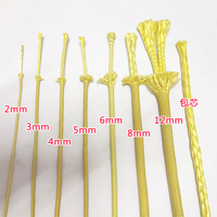 Corde tressée en UHMWPE et aramide, robuste, résistante à l'usure, pour l'escalade, la sécurité incendie, résistante aux températures, diamètre 3 mm, modèle jaune, vente en gros