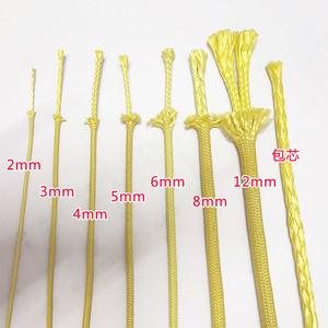 Corde tressée en UHMWPE et aramide, robuste, résistante à l'usure, pour l'escalade, la sécurité incendie, résistante aux températures, diamètre 3 mm, modèle jaune, vente en gros - Product Image 5