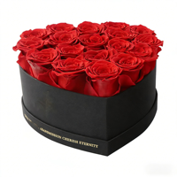 Rose éternelle faite à la main en seau, logo personnalisé, formes et tailles personnalisables, boîte cadeau, fleurs éternelles pour la fête des mères et les remises de diplômes