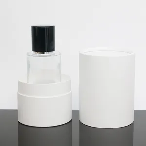 Round Cylinder Paper Tubes Packaging Printing outside packing for perfume bottle